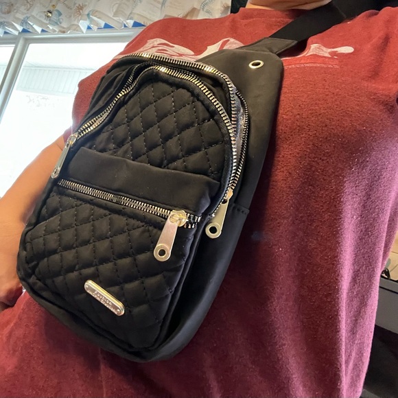 Crossbody purse Black & Cream - Picture 1 of 8